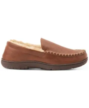 32 DEGREES HEAT Mens Brown Indoor/Outdoor Sole Round Toe Slip On Loafers Shoes