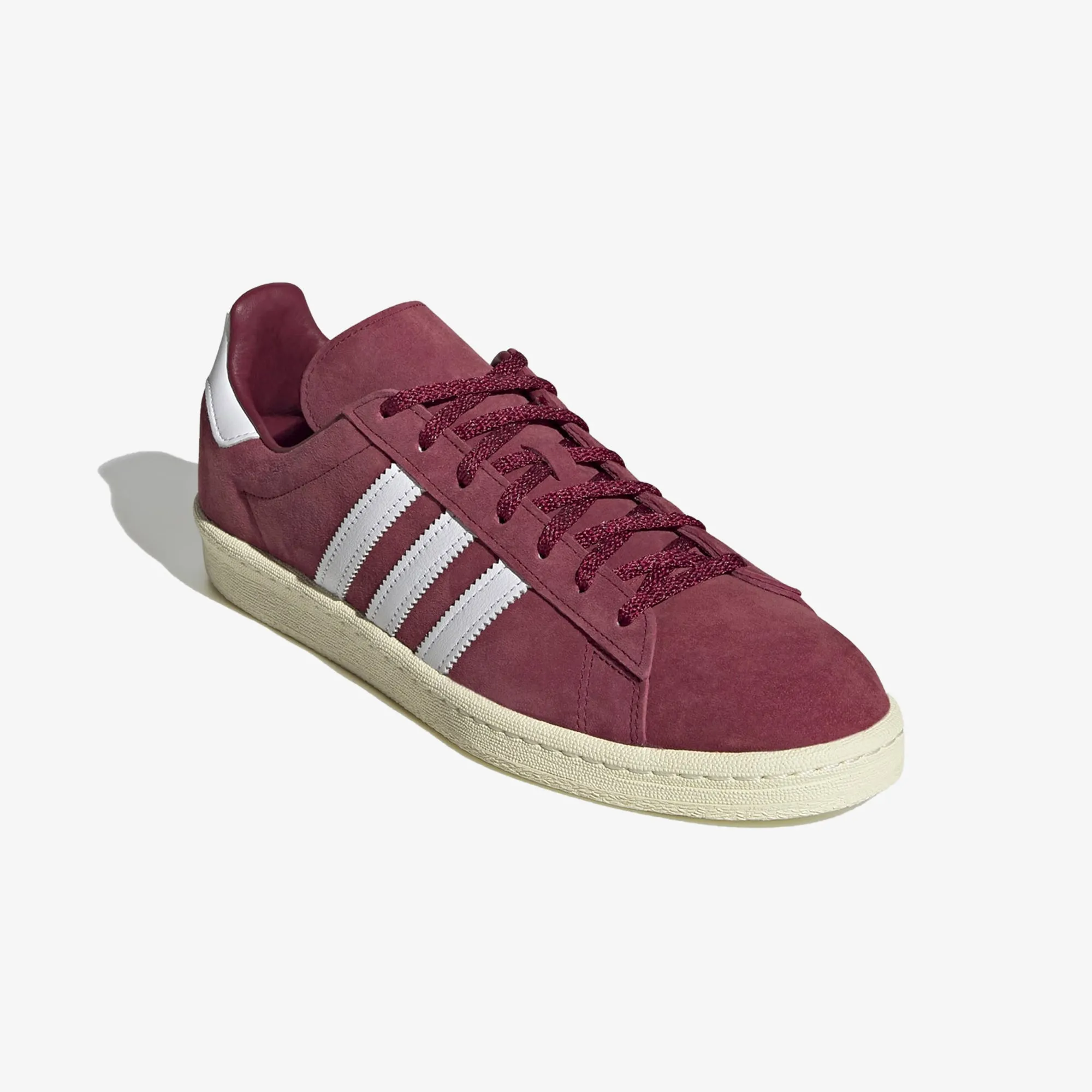 Adidas Originals | CAMPUS 80S  { BURGUNDY/WHITE