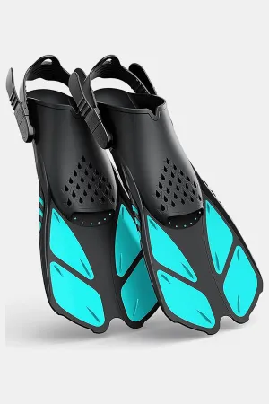 Adults Snorkel Fins Adjustable Buckles Open Heel Swim Flippers