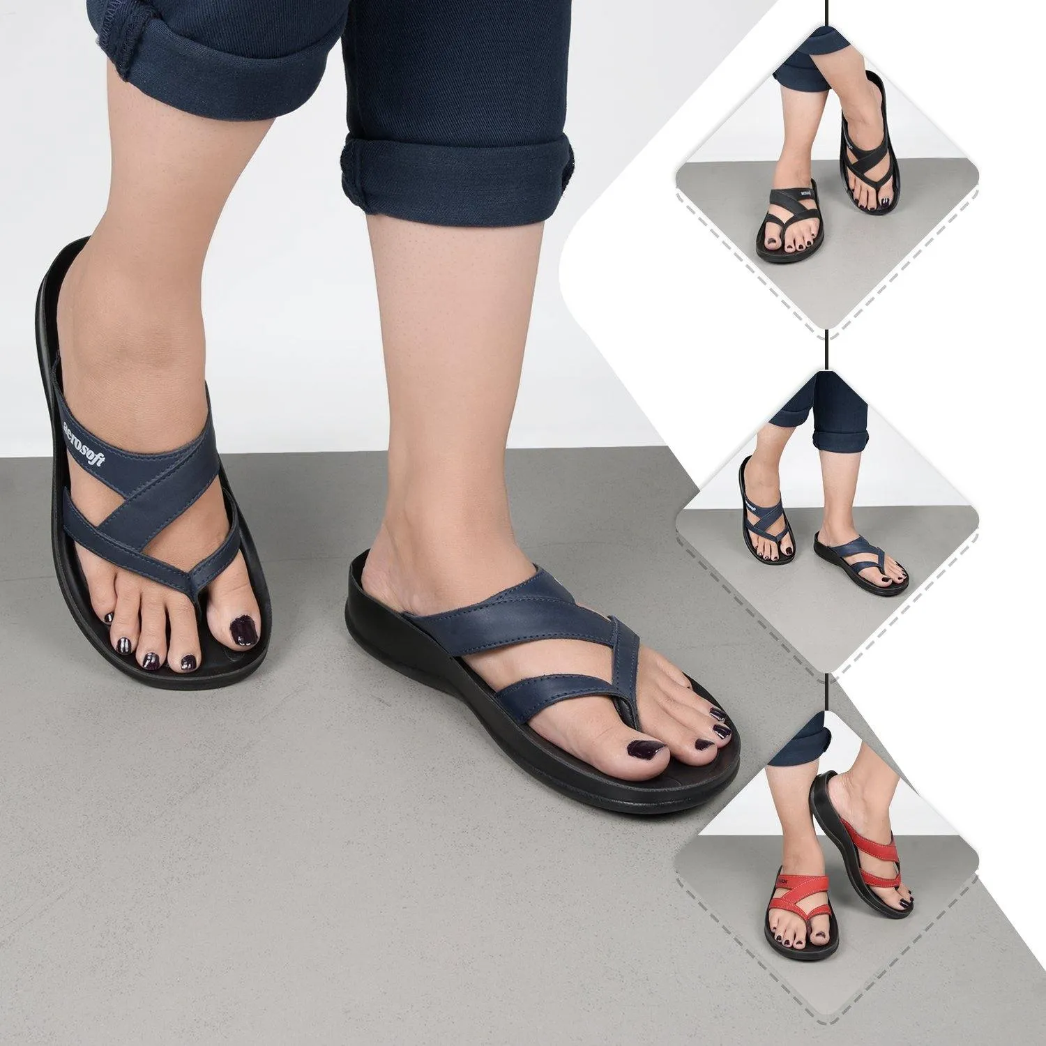 Aerosoft - Kumo S5902 Strappy Fashion Comfortable Footbed Synthetic Leather Sandals For Women