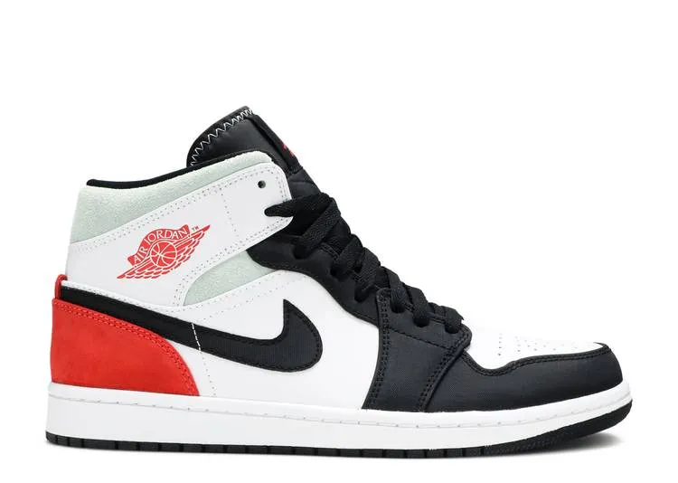 Air Jordan 1 Mid SE " RED BLACK TOE" 852542 100