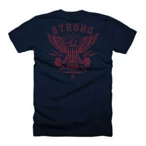 American Strong - Eagle - Navy Tee