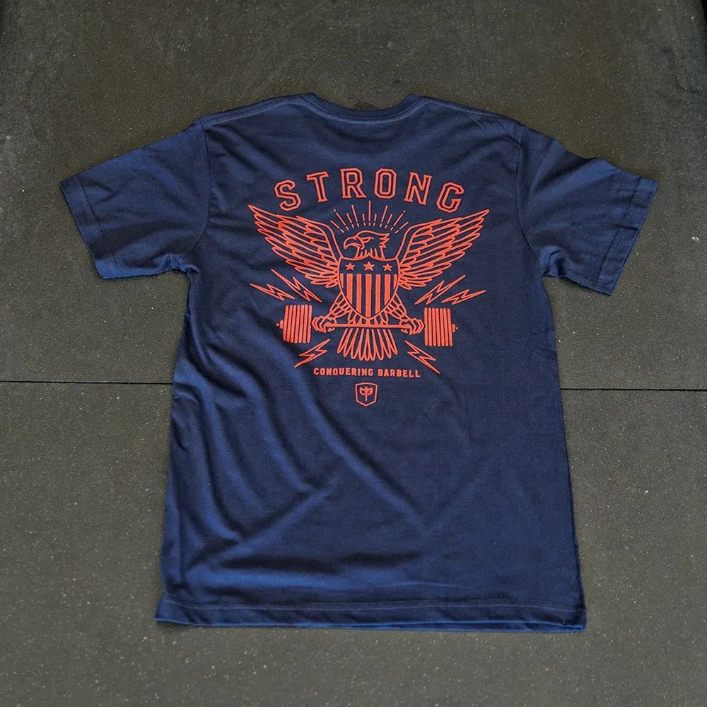 American Strong - Eagle - Navy Tee