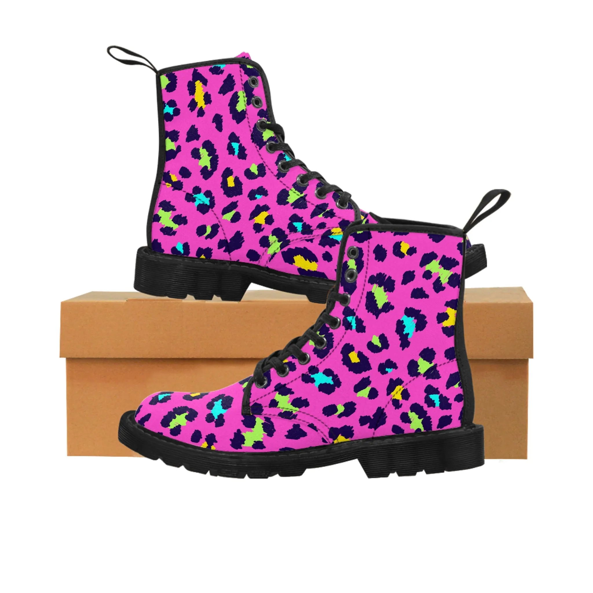 Animal print Women's Canvas Boots