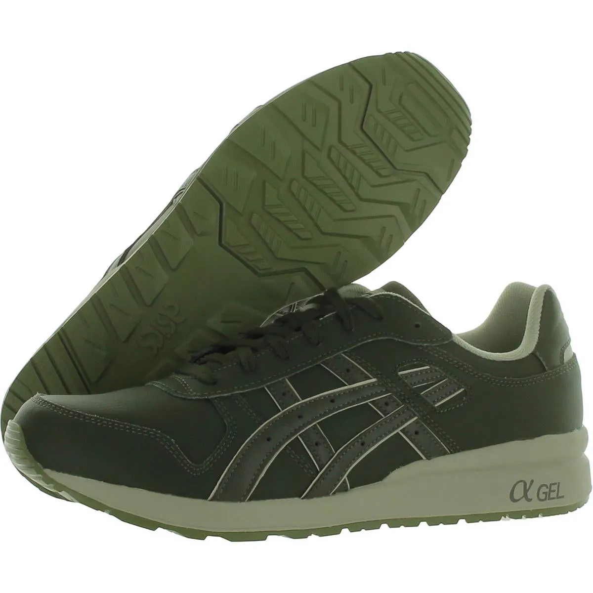 Asics Mens GT II Leather Workout Running & Training Shoes