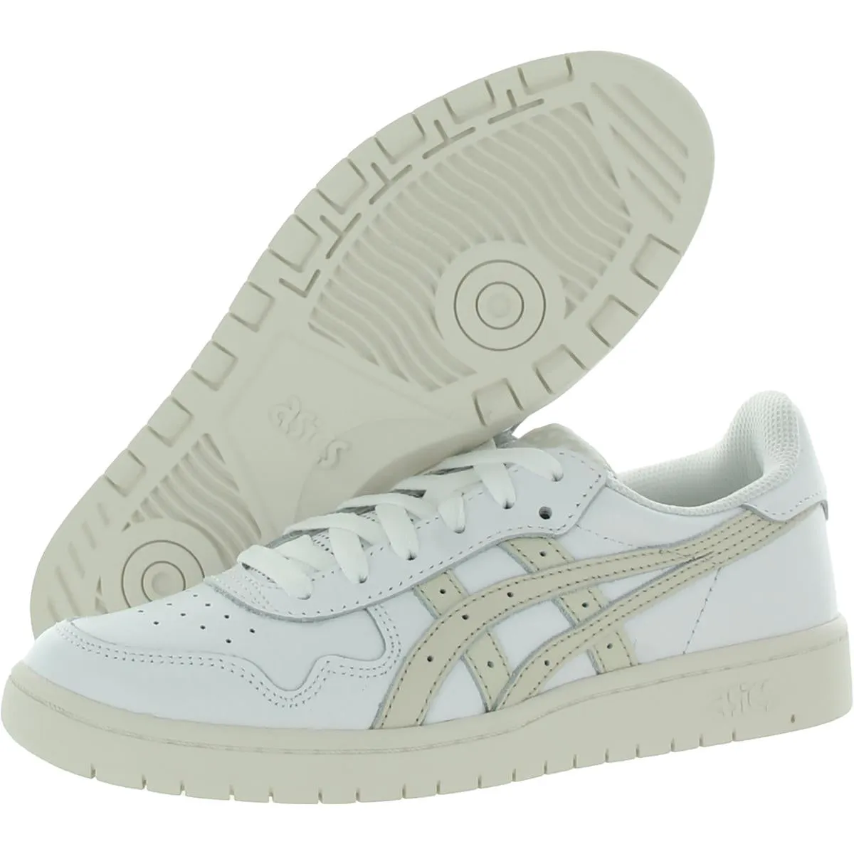 Asics Womens Japan S Faux Leather Flat Casual and Fashion Sneakers