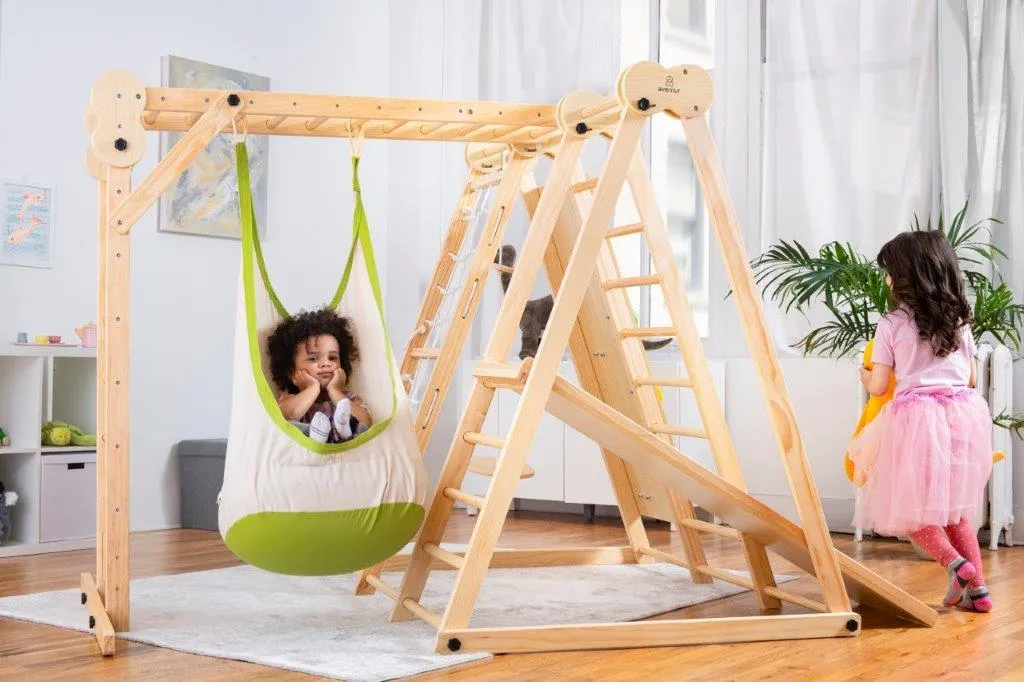 Avenlur Chestnut - 8-in-1 Indoor Jungle Gym for Toddlers