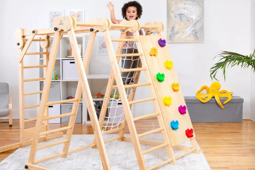 Avenlur Chestnut - 8-in-1 Indoor Jungle Gym for Toddlers