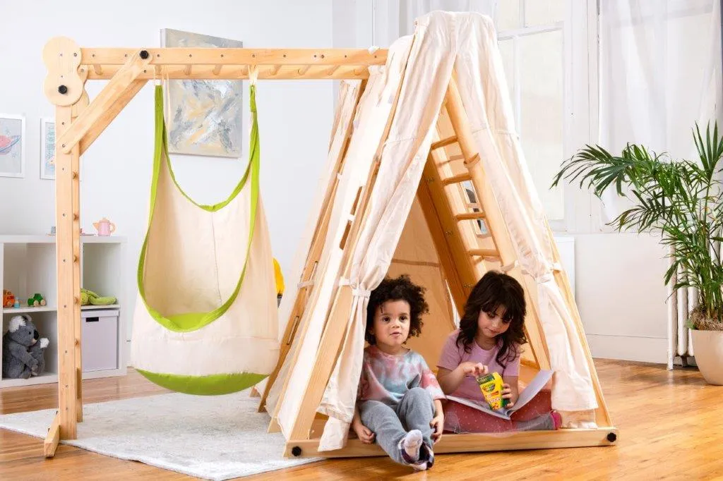 Avenlur Chestnut - 8-in-1 Indoor Jungle Gym for Toddlers