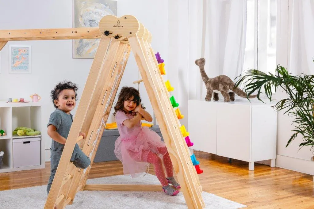 Avenlur Chestnut - 8-in-1 Indoor Jungle Gym for Toddlers