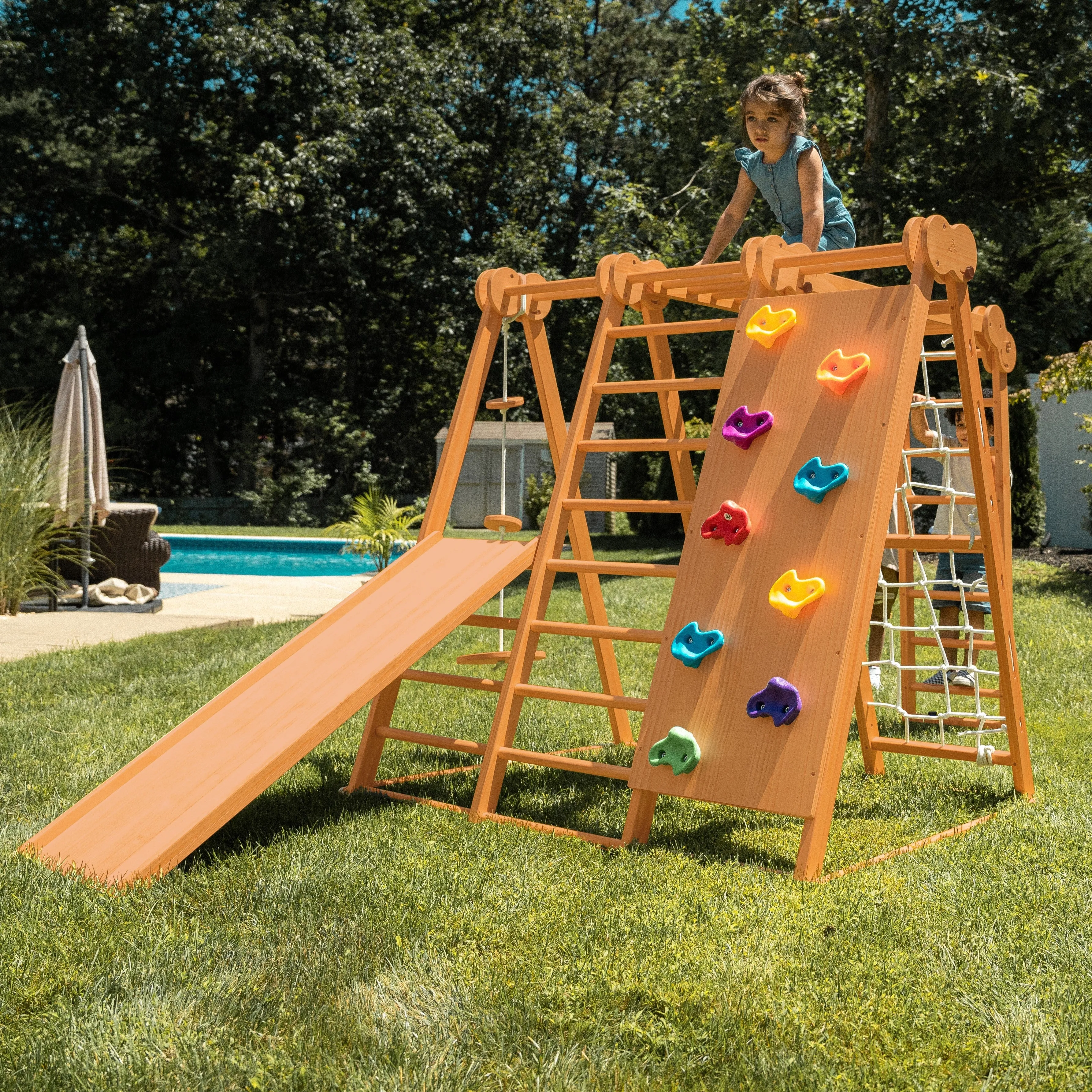 Avenlur Chestnut - 8-in-1 Indoor Jungle Gym for Toddlers