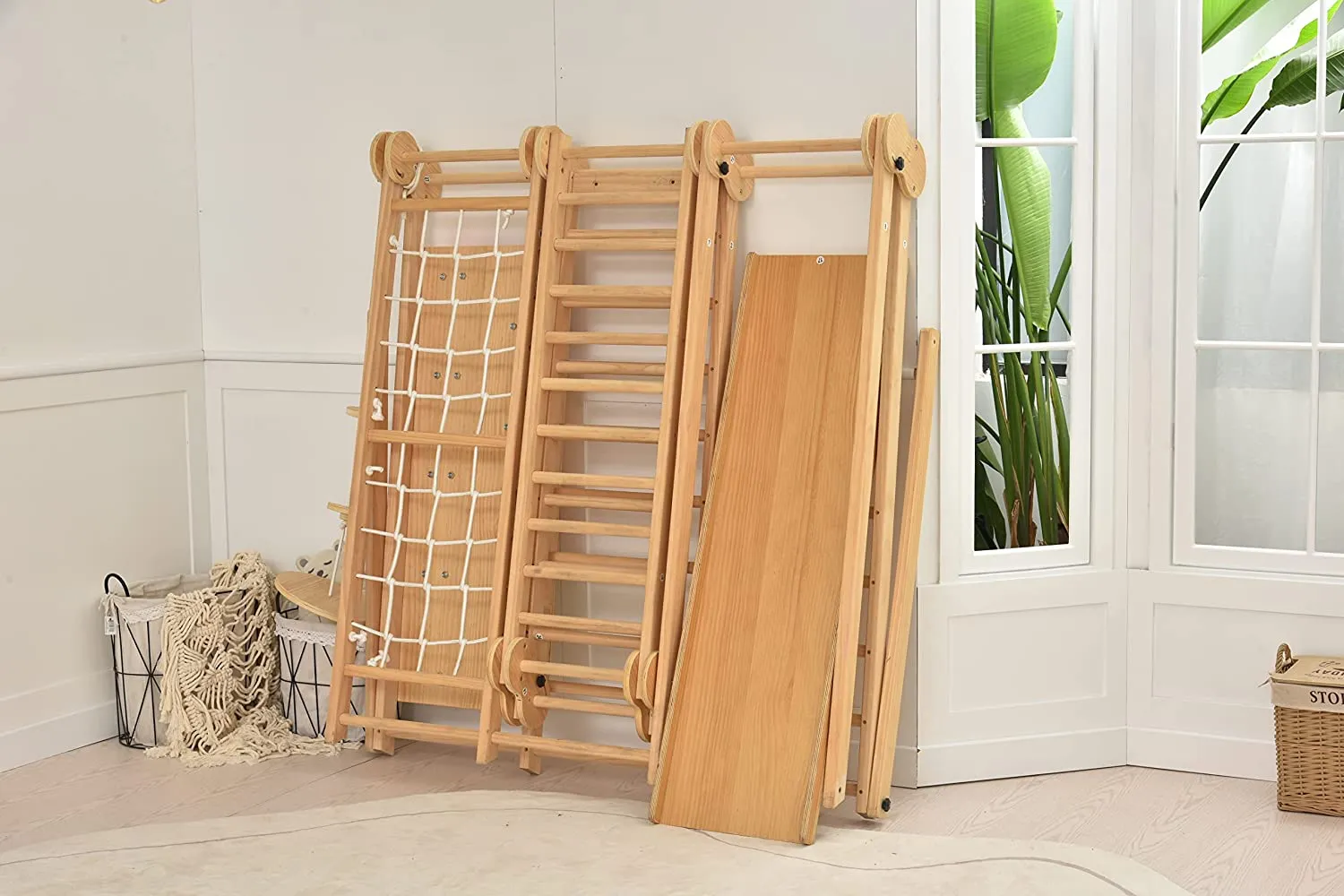 Avenlur Chestnut - 8-in-1 Indoor Jungle Gym for Toddlers