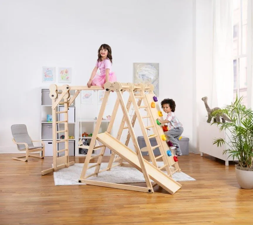 Avenlur Chestnut - 8-in-1 Indoor Jungle Gym for Toddlers