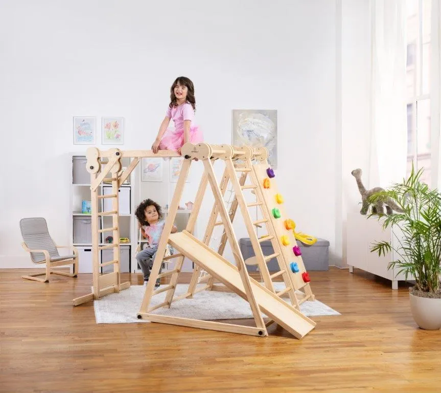 Avenlur Chestnut - 8-in-1 Indoor Jungle Gym for Toddlers