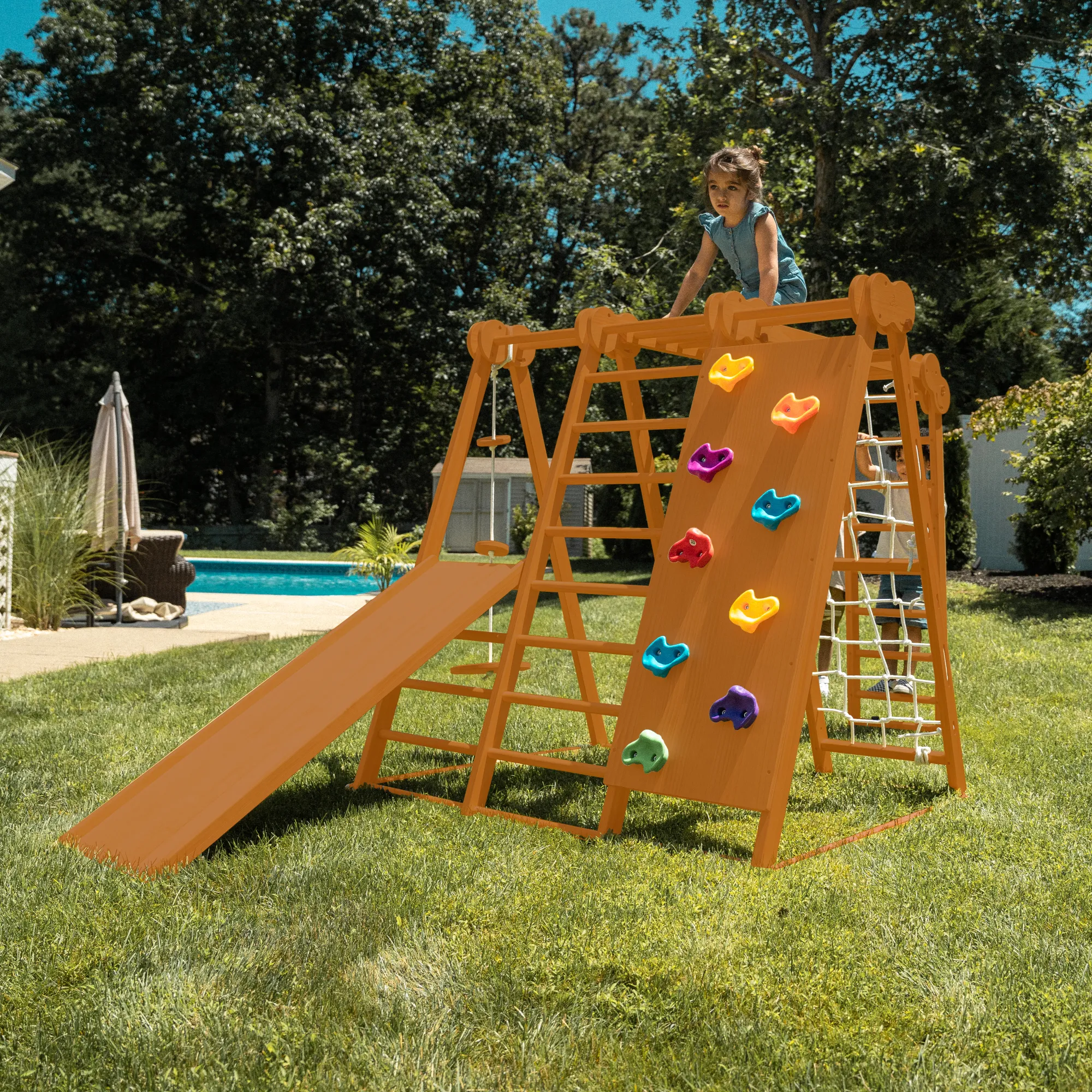 Avenlur Chestnut - 8-in-1 Indoor Jungle Gym for Toddlers