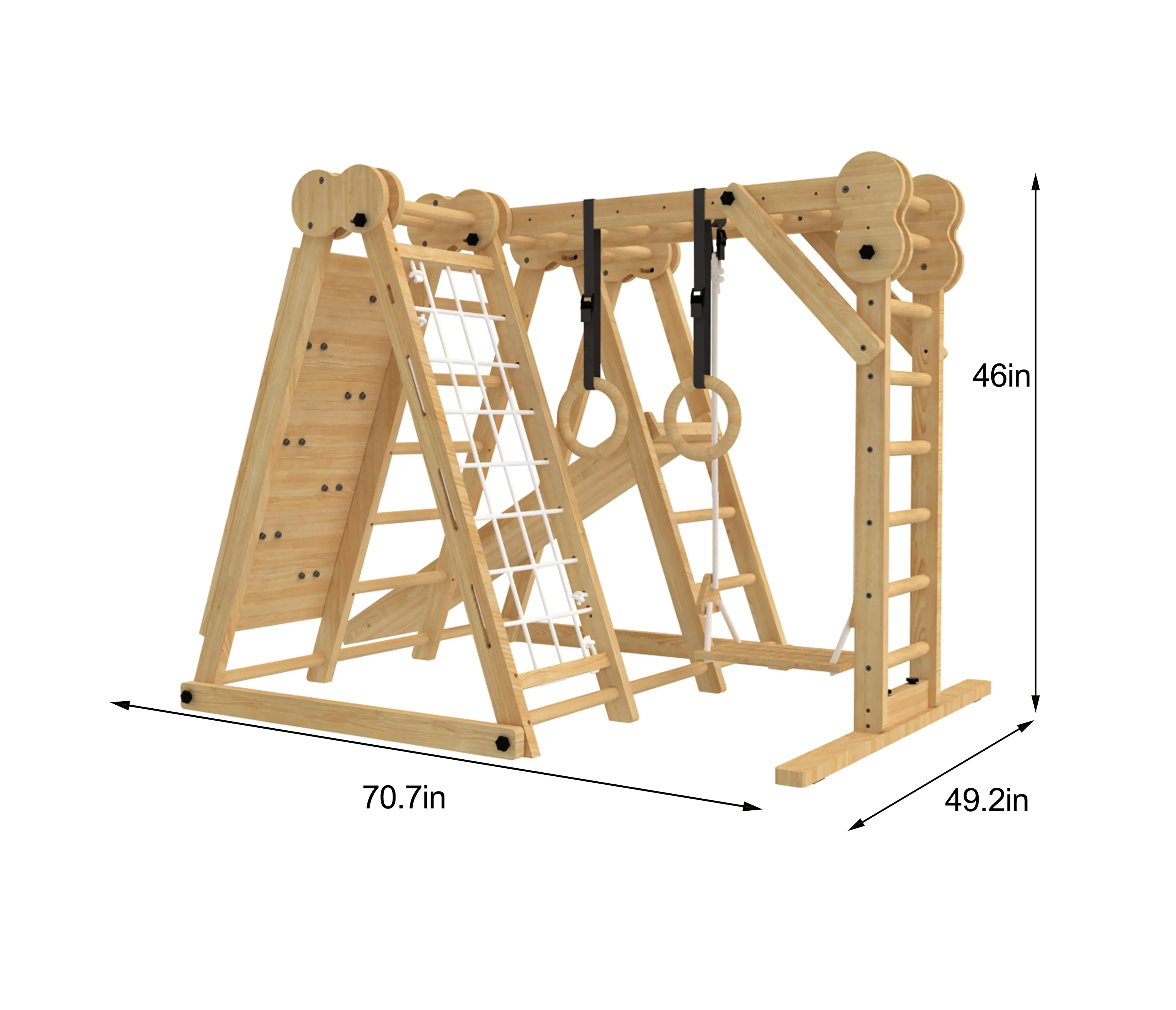 Avenlur Chestnut - 8-in-1 Indoor Jungle Gym for Toddlers