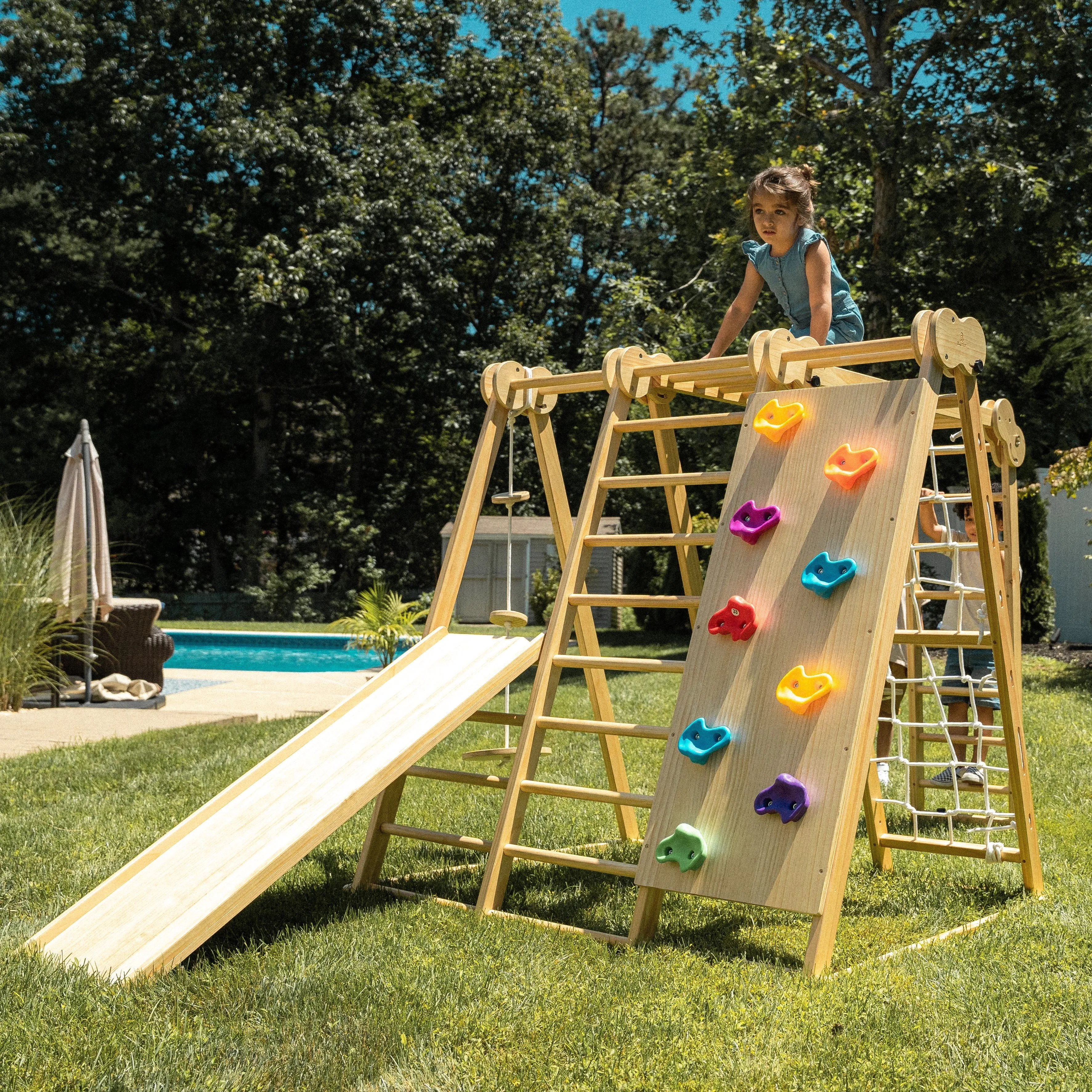 Avenlur Chestnut - 8-in-1 Indoor Jungle Gym for Toddlers