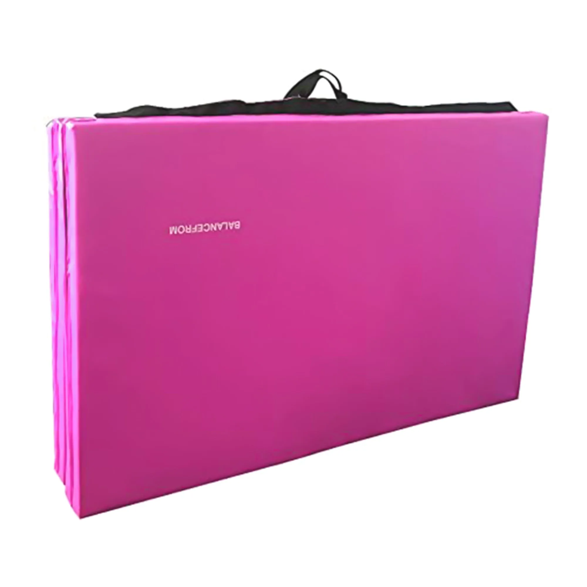 BalanceFrom Fitness 120 x 48" All Purpose Folding Gymnastics Exercise Mat, Pink