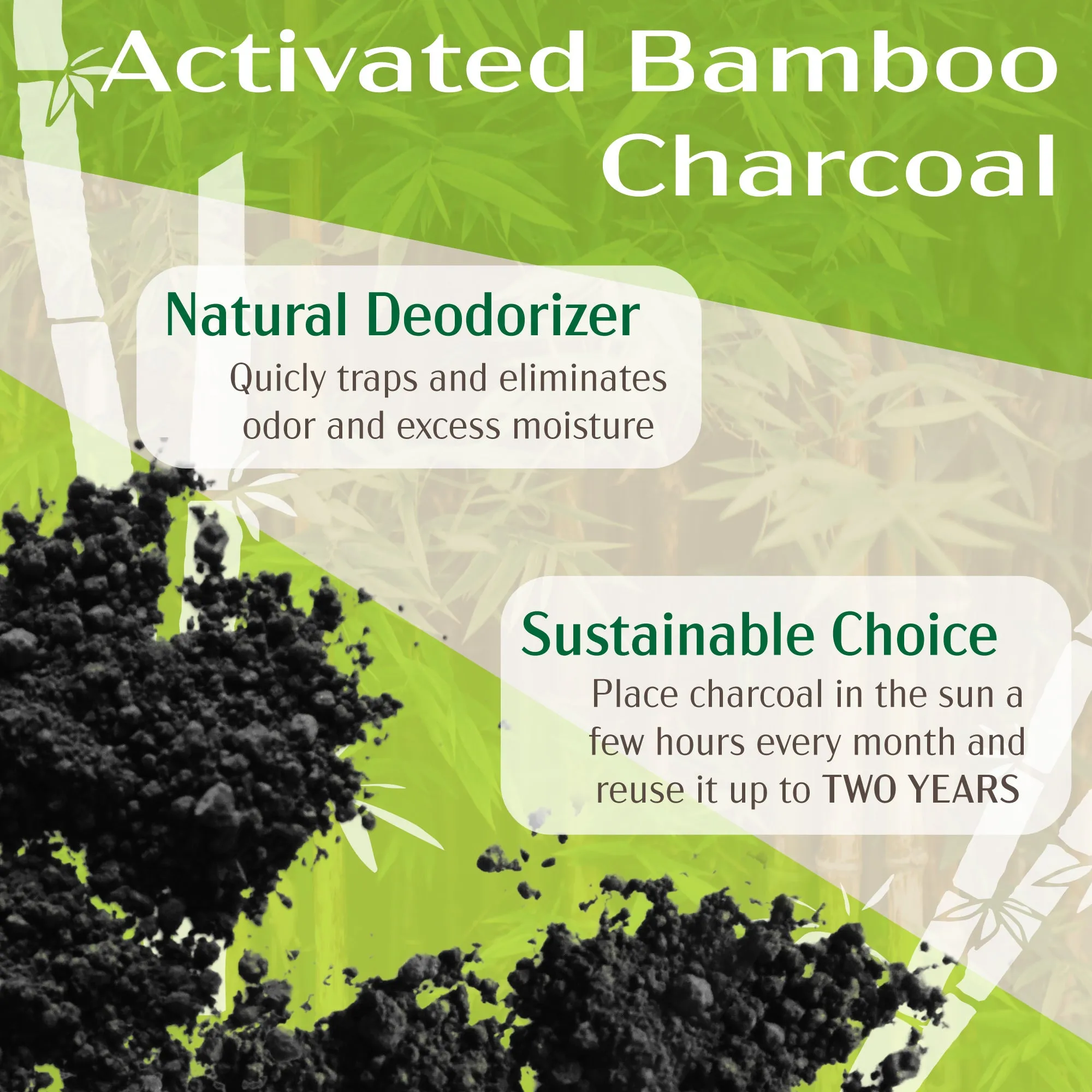 Bamboo Charcoal Odor Absorbing Air Purifying Drawer Liner