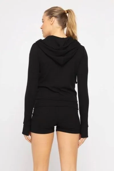 Becky Ribbed Hoodie