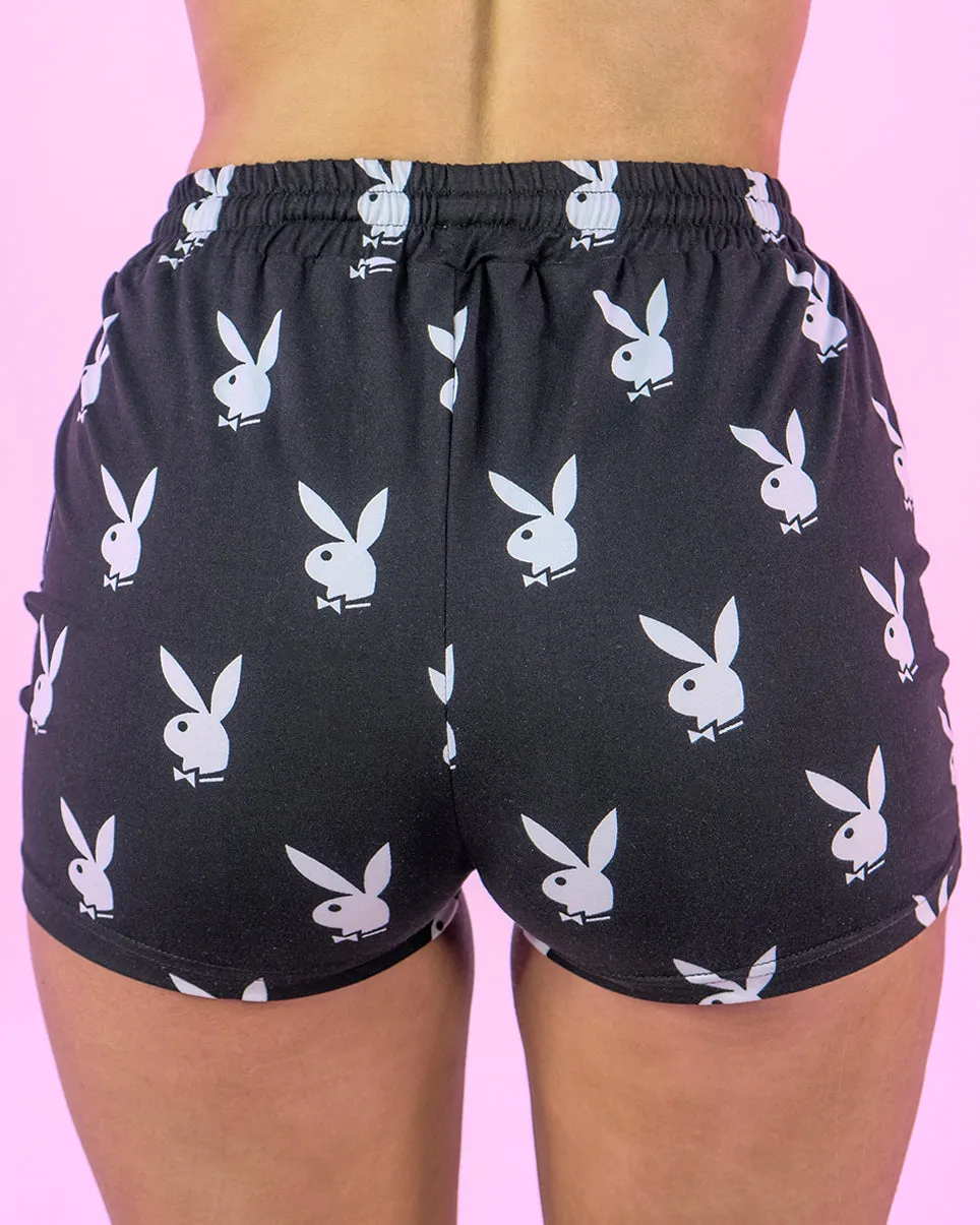 Black 2pc Playboy Slumber Bunny Set