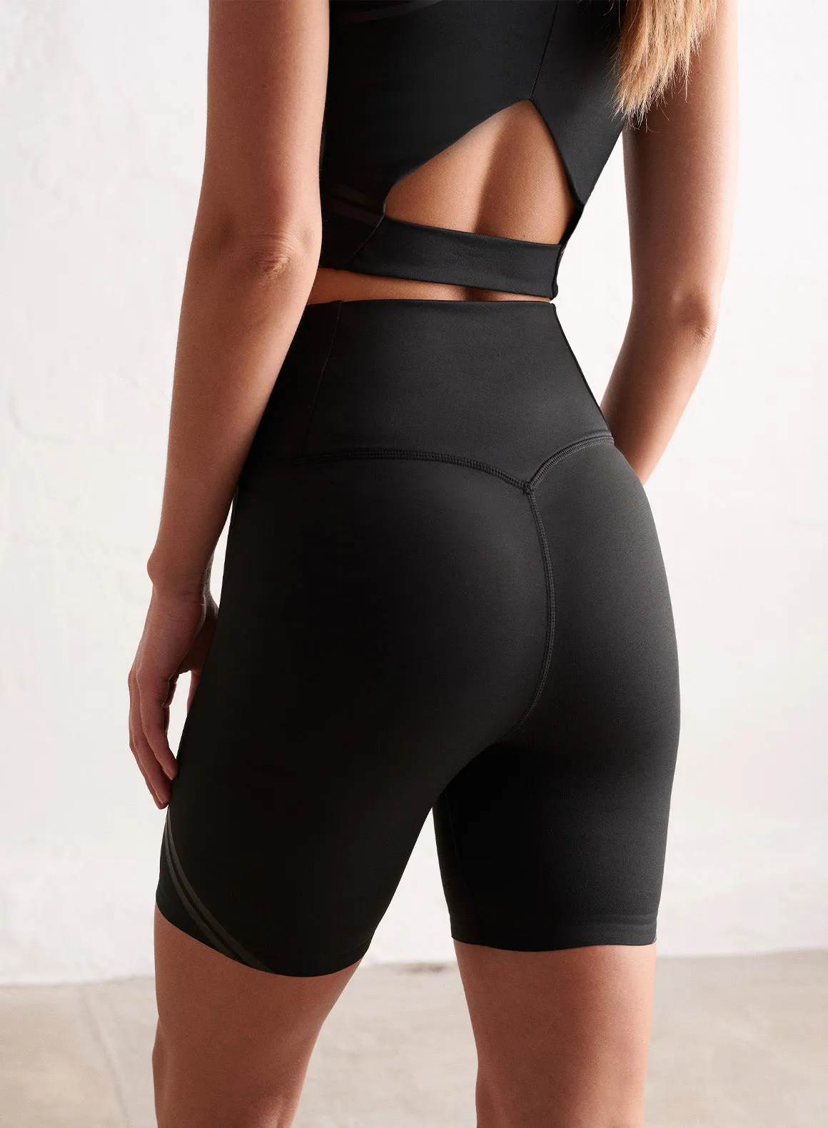 Black Elevate Core Midi Shorts