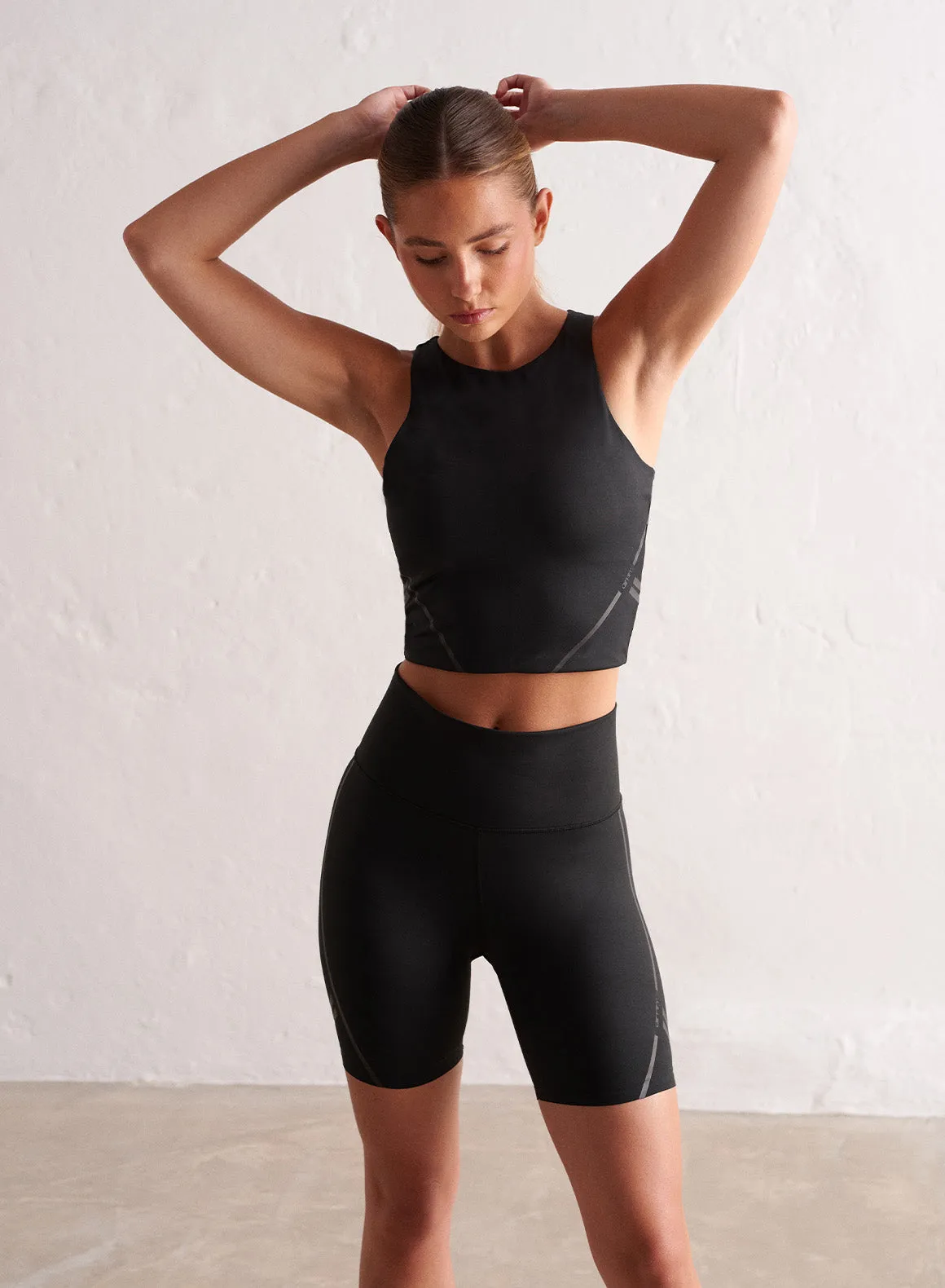 Black Elevate Core Midi Shorts