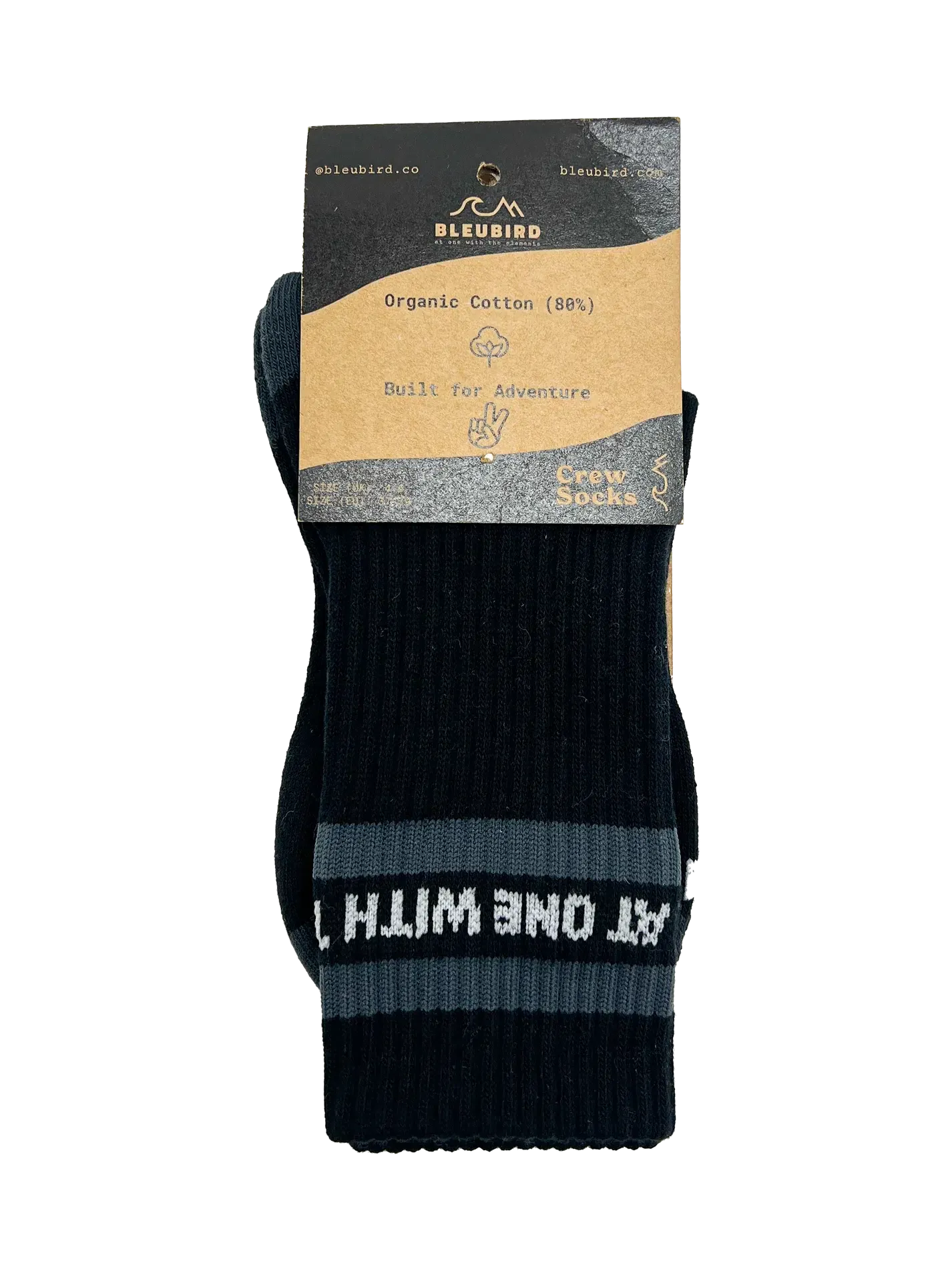 Bleubird Crew Socks Saga Black