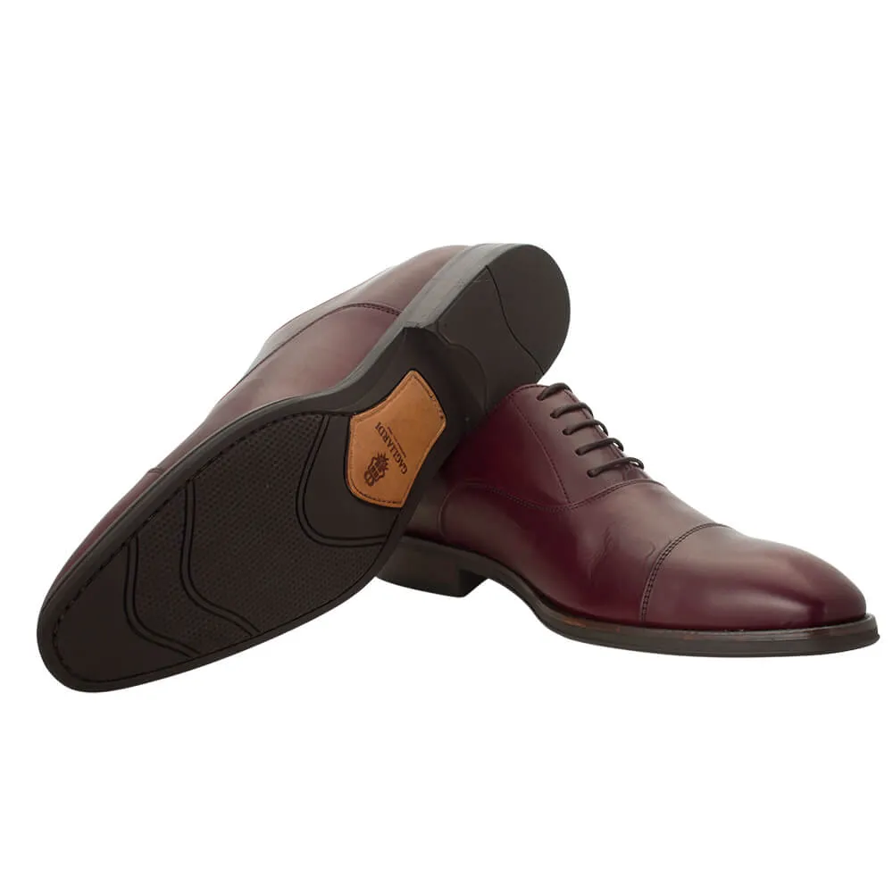 Bordeaux leather lace up shoes