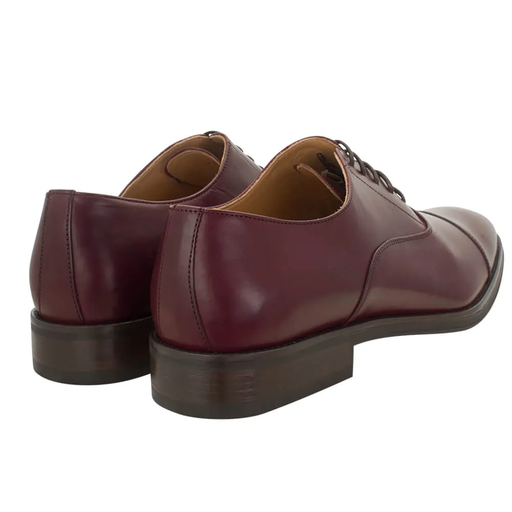 Bordeaux leather lace up shoes