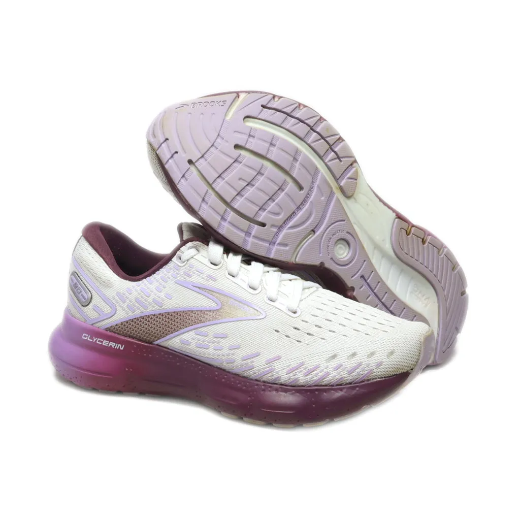 Brooks Sport Shoes Fabric White Colour For Women