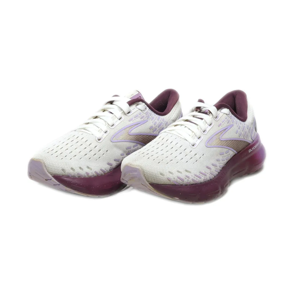 Brooks Sport Shoes Fabric White Colour For Women