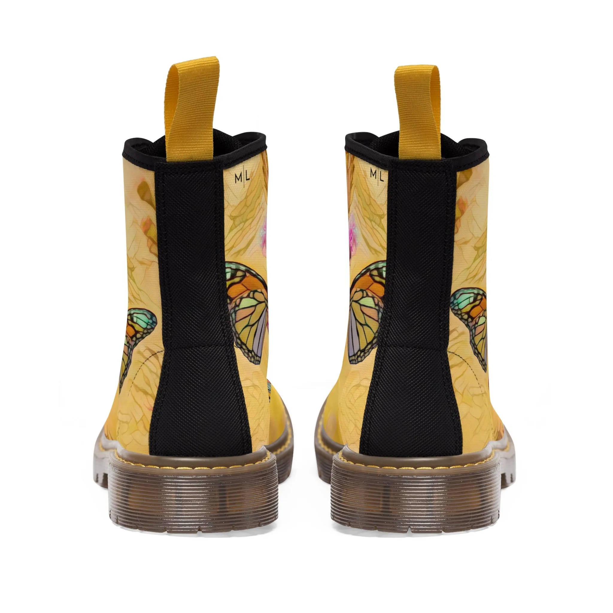 Butterfly Chroma Passion Canvas Art Boots