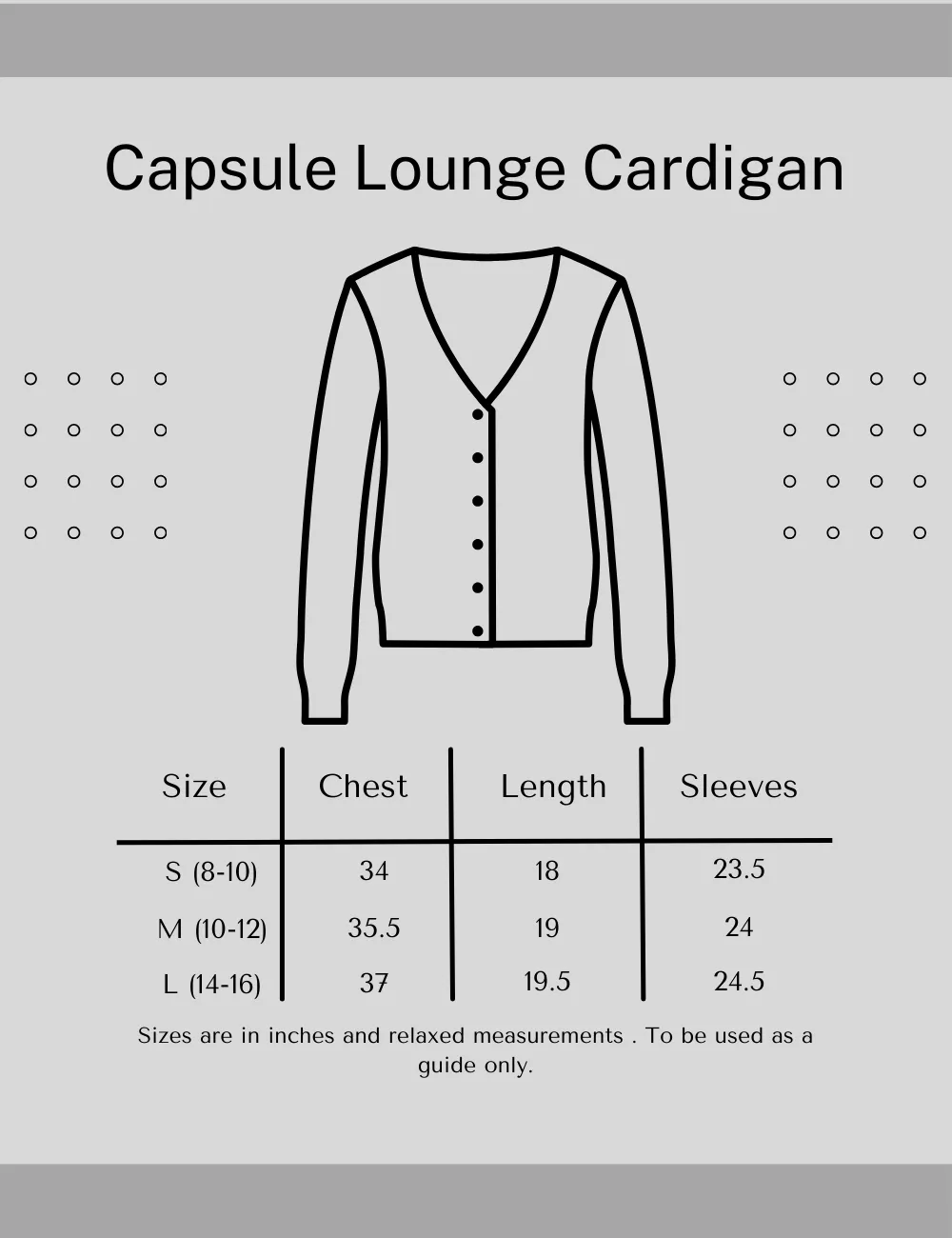 Capsule lounge cardigan-Grey