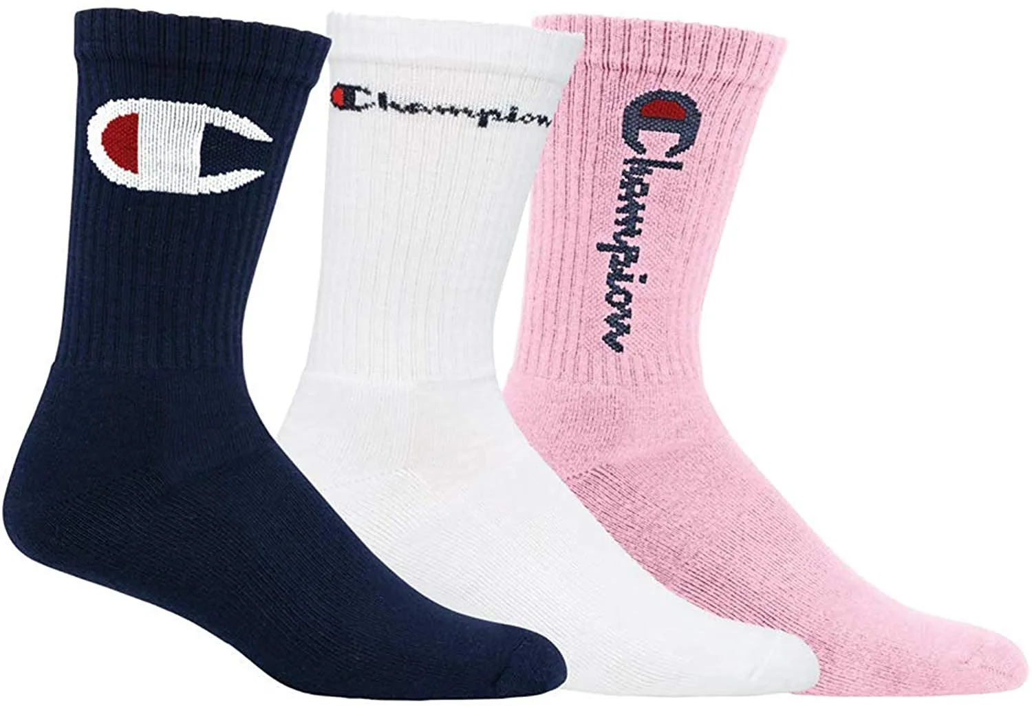 Champion LIFE Women's 3-Pack Mixed Print Crew Socks