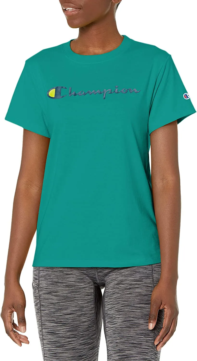 Champion Women's Classic Screen Print Script T-Shirt