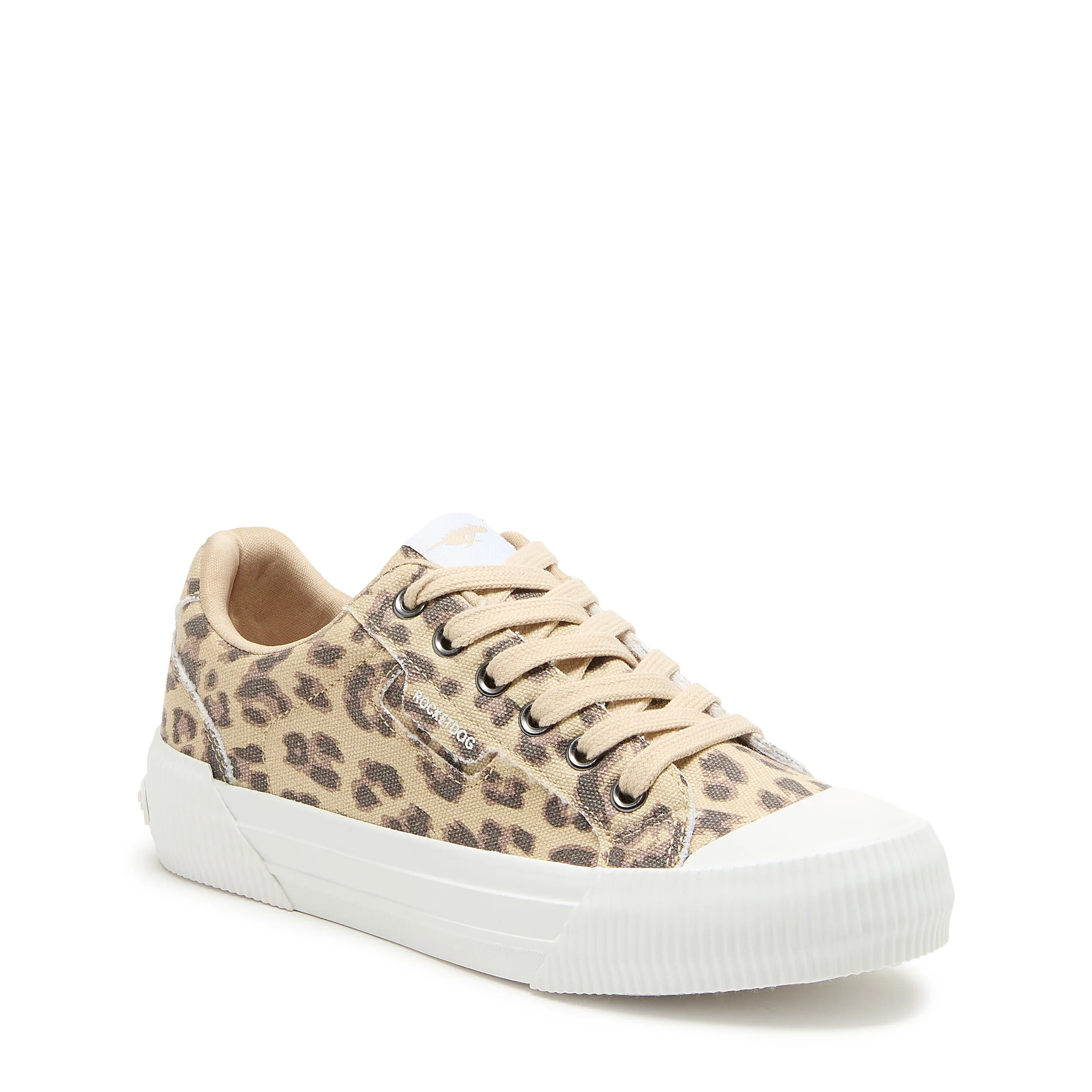 Cheery Tan Leopard Canvas Trainers