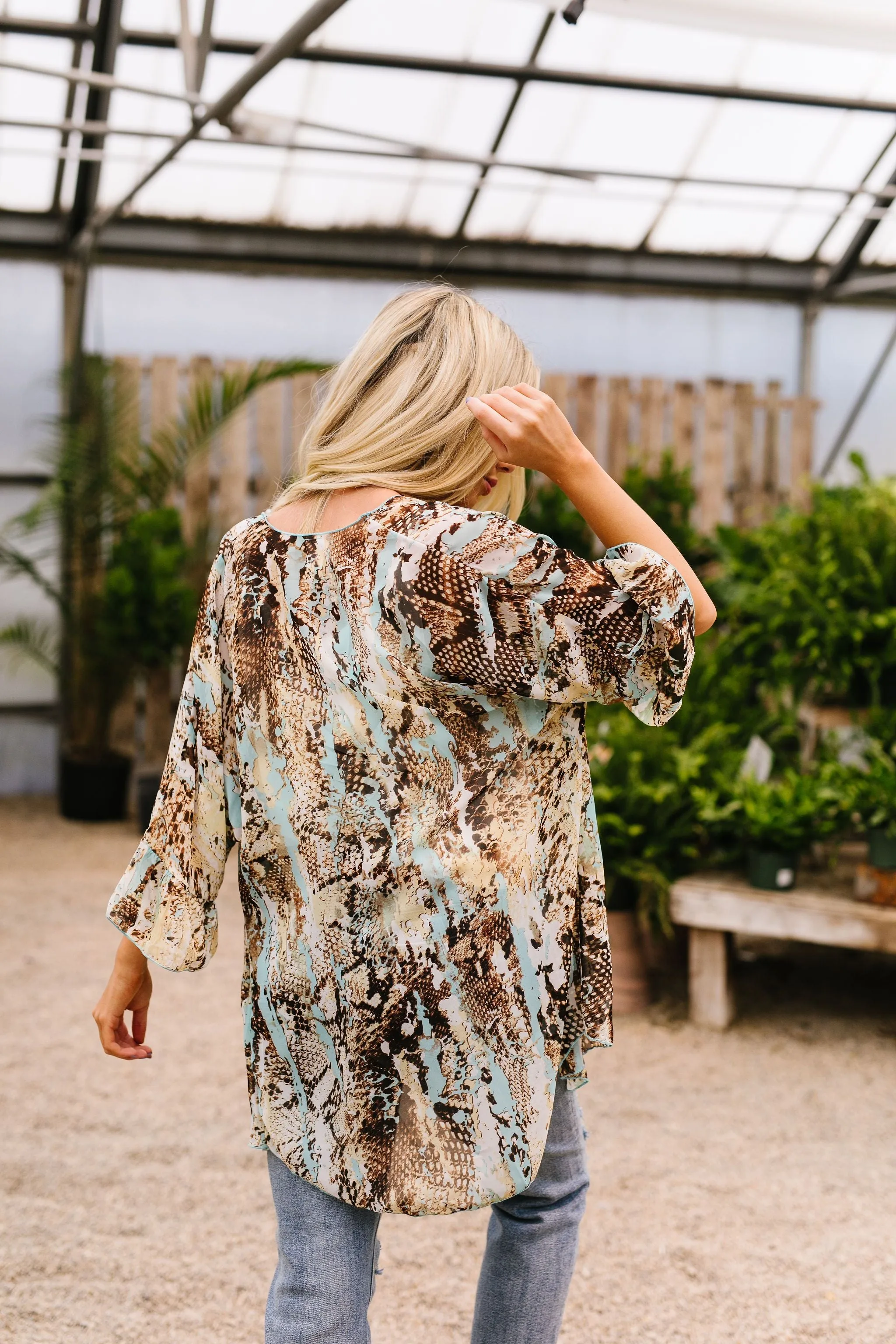 Chiffon Scales Kimono