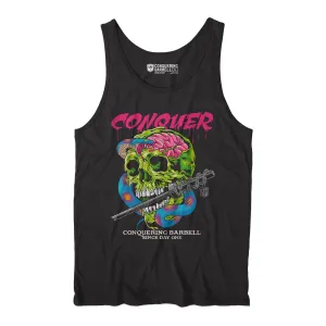 Conquer - Venom - on Black tank top