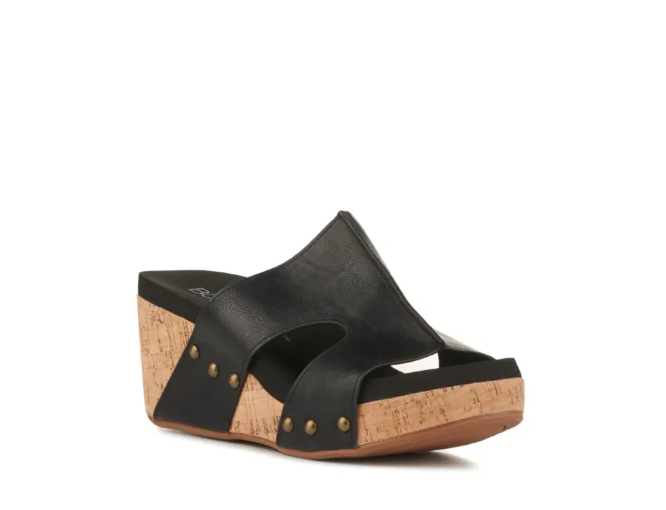 Corkys Oasis Black Sandals - Final Sale