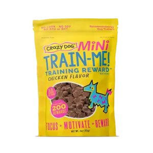 Crazy Dog Train-Me! Chicken Flavor Dog Treats 4 Oz