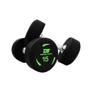 Dawson Sports TPU Coated Dumbbells - 15kg