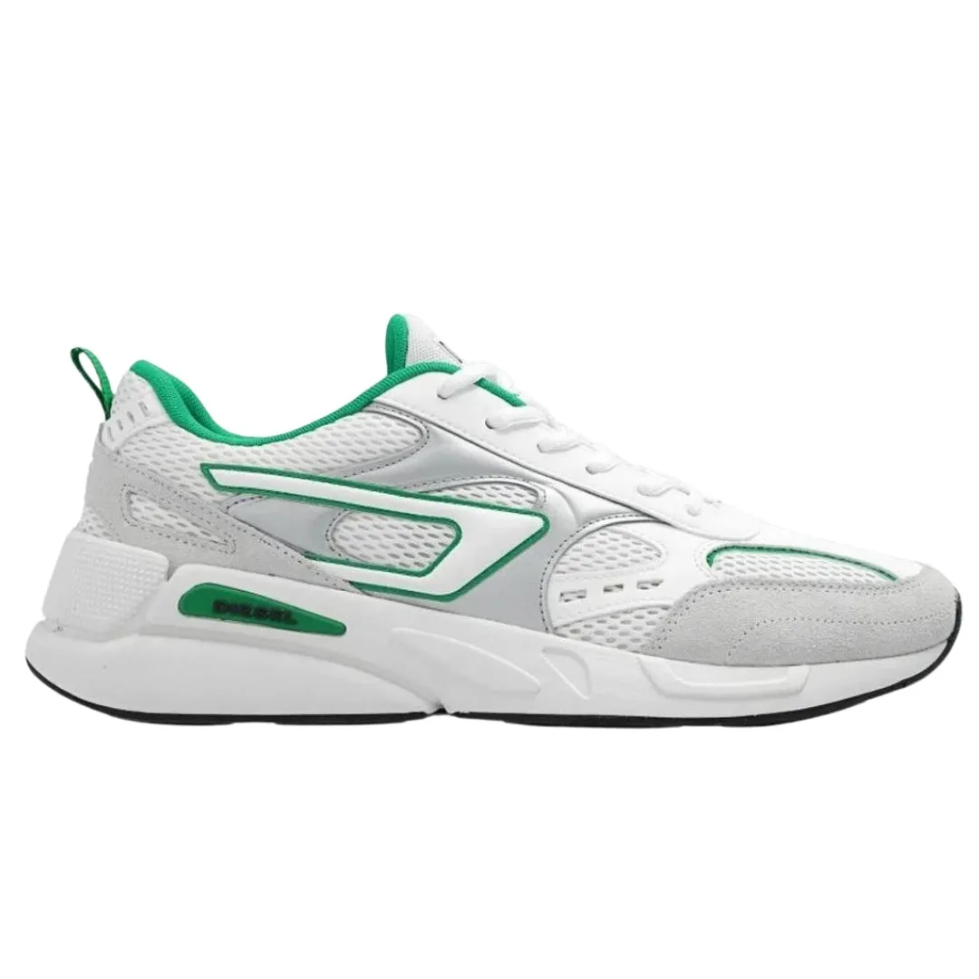 Diesel Green Style S-Serendiptiy Sport White Sneakers