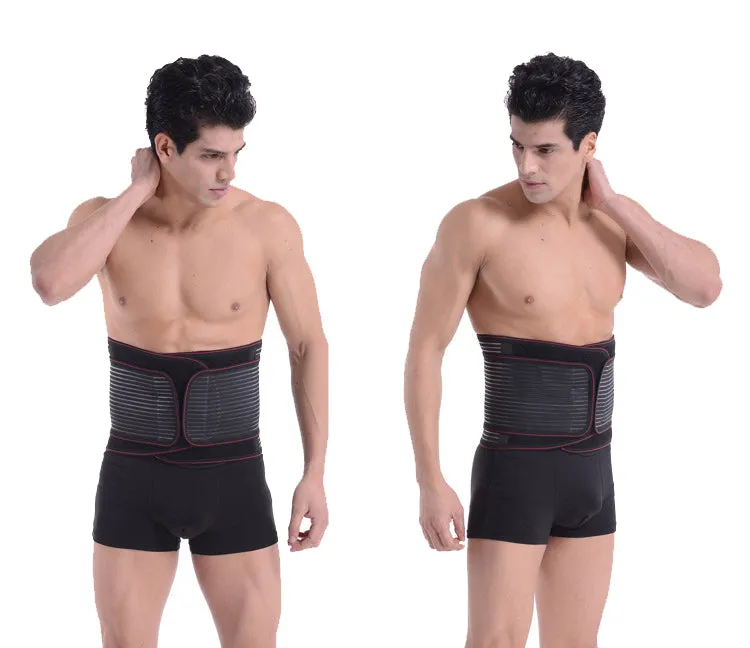 Double Pull Self Heat Heating Lumbar Back Brace M