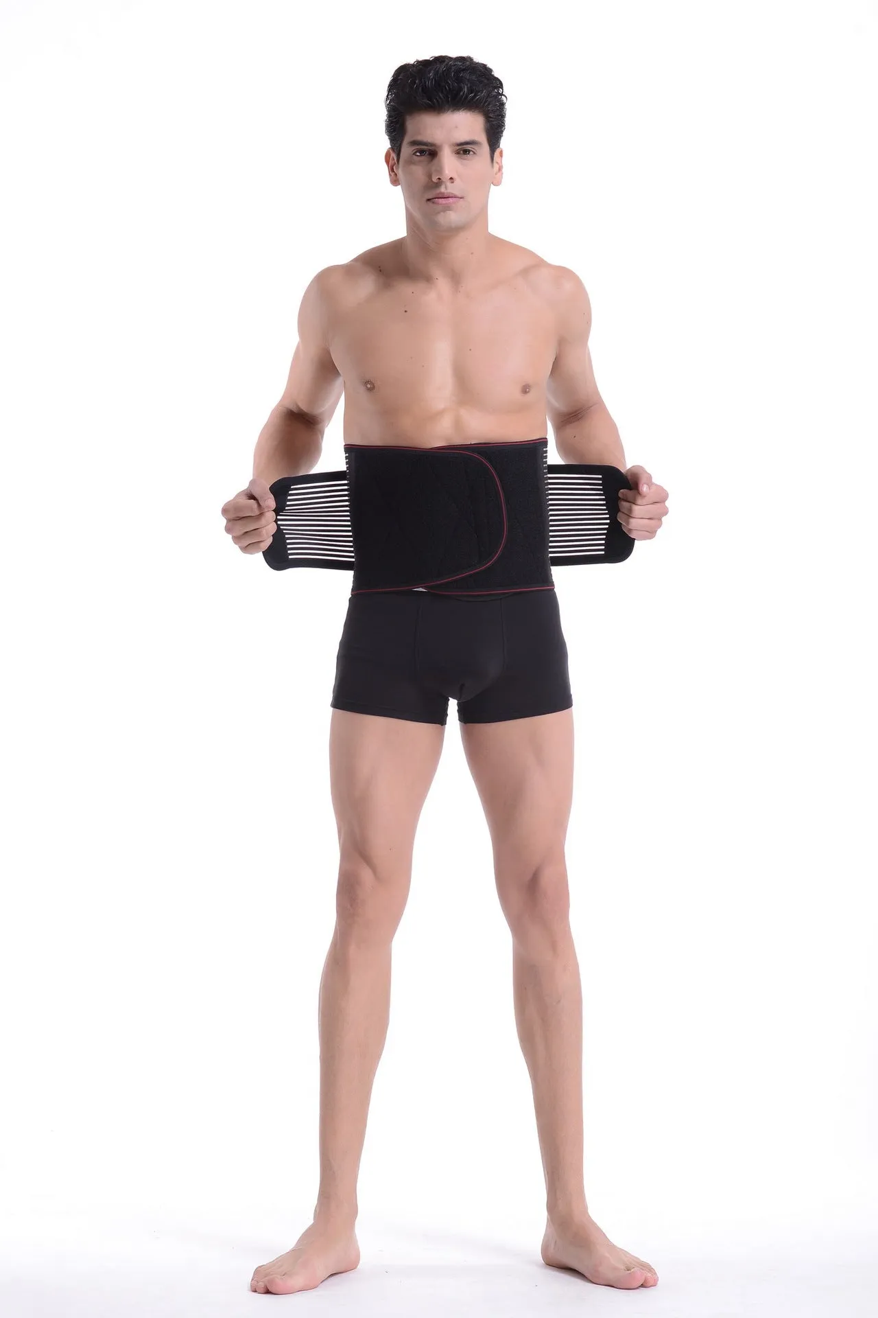 Double Pull Self Heat Heating Lumbar Back Brace M