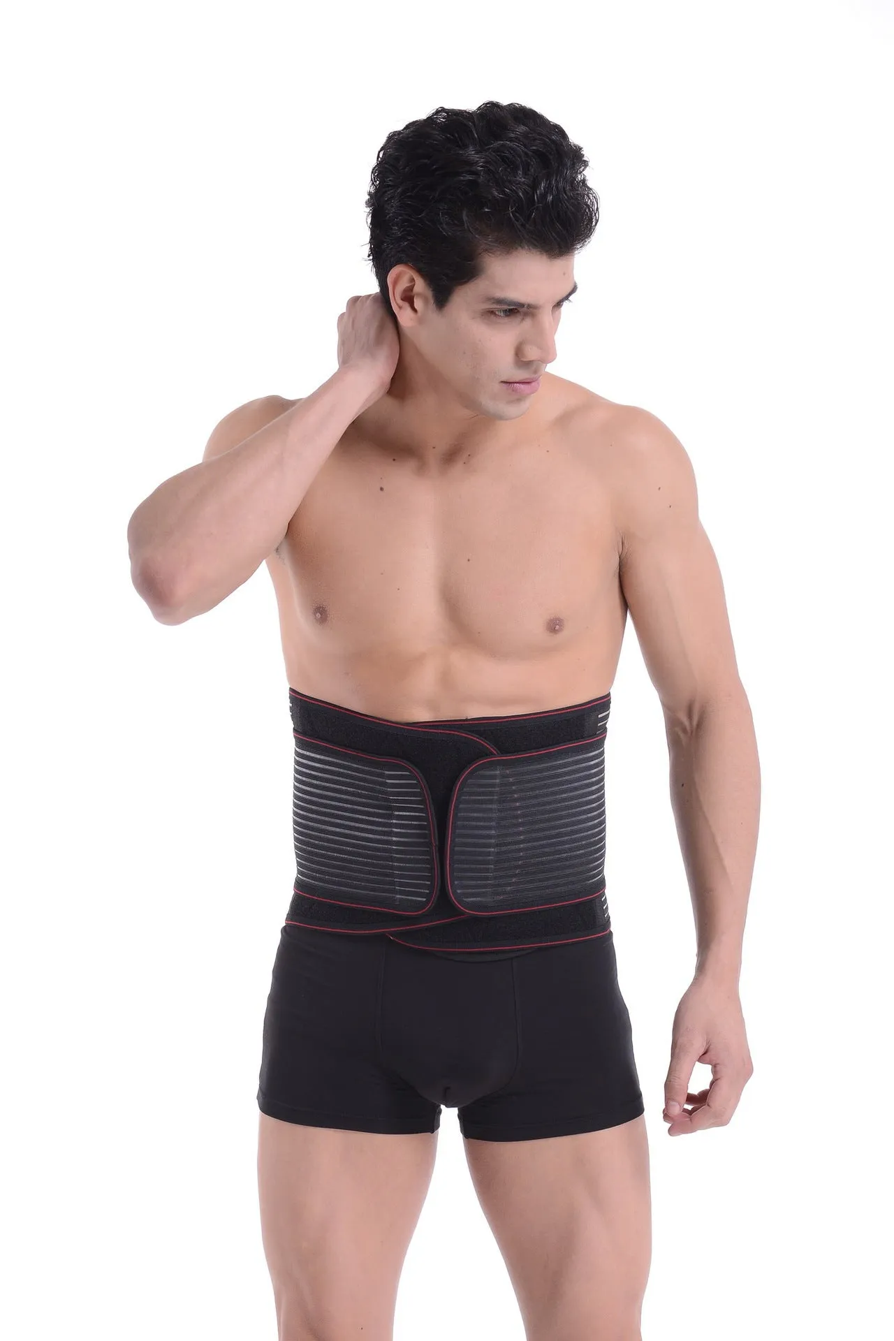 Double Pull Self Heat Heating Lumbar Back Brace M