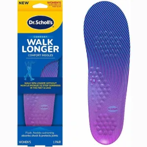 Dr. Scholl's Walk Longer Comfort Insoles for Women - 1 Pair