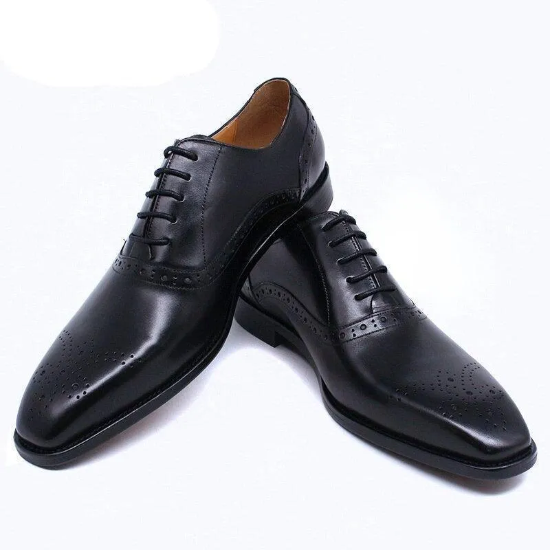 Dress Shoes -  Axel Leather Lace-Up Men Shoes