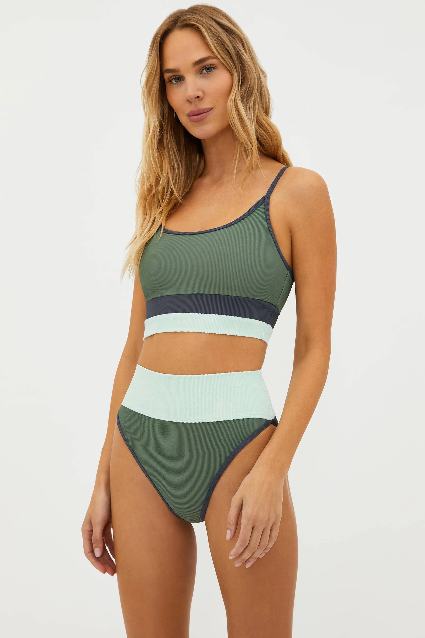 Eva Top Palm Paradise Colorblock