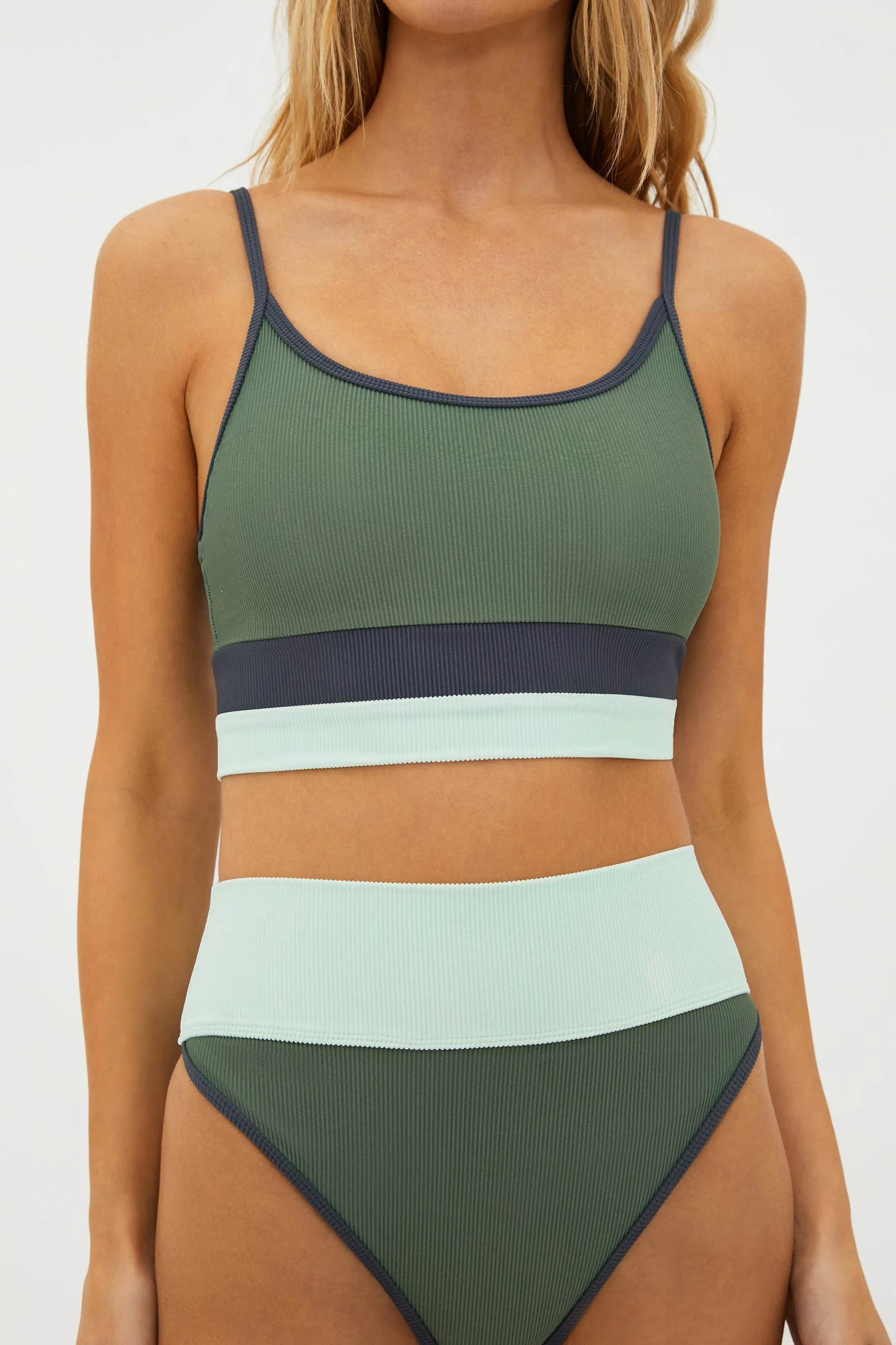 Eva Top Palm Paradise Colorblock